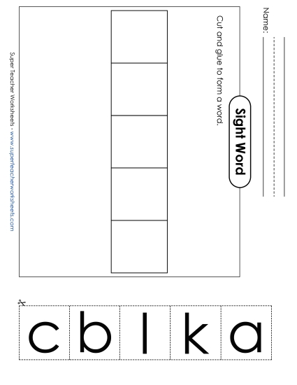 Large Cut-and-Glue: Black