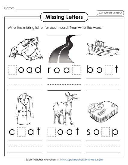 Missing Letters (OA Words)