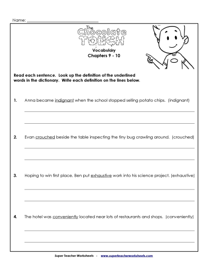 Vocabulary for Chapters 9 & 10