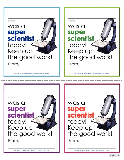 Super Scientist Note