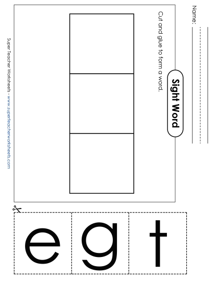 Large Cut-and-Glue: Get