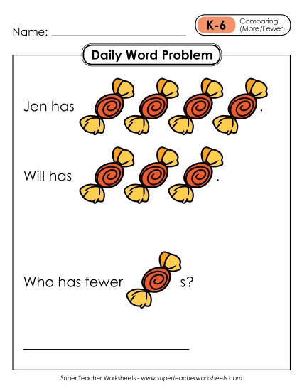 Daily Word Problems<br>K-6 through K-10