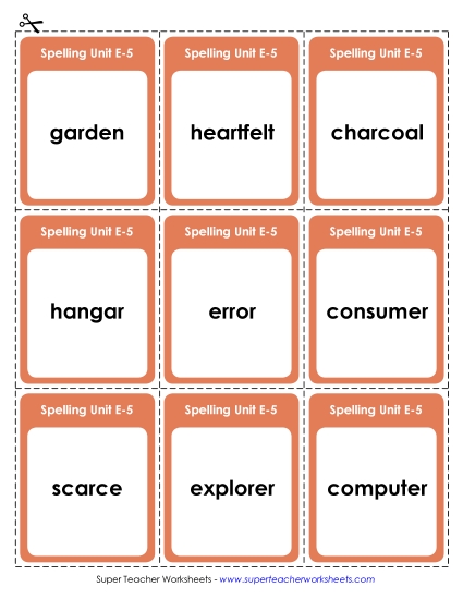 Flashcards (E-5)