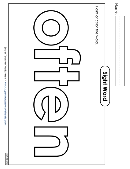 Paint or Color: Often