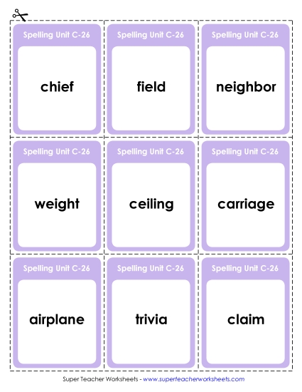 Flashcards (C-26)