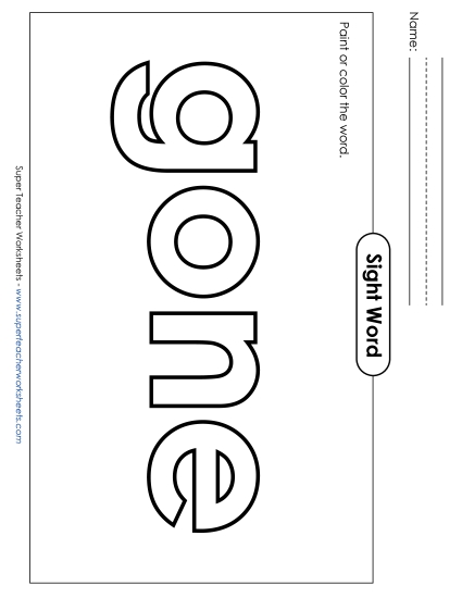 Paint or Color: Gone