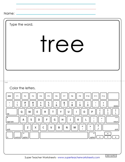 Type the Word: Tree