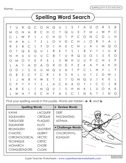 Word Search (F-6)