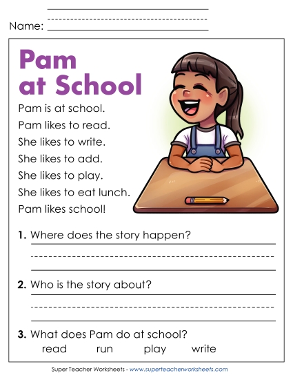 Pam at School
