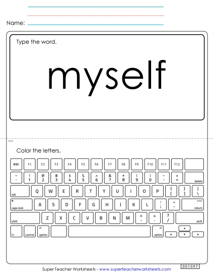 Type the Word: Myself