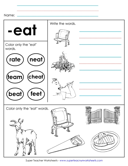 Worksheet 2 (-eat Words)