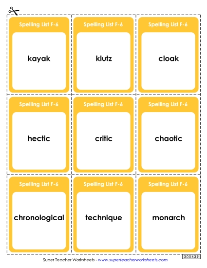 Flashcards (F-6)