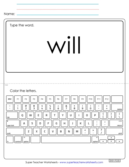 Type the Word: Will