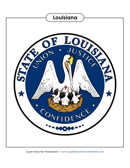 Louisiana State Seal (Full-Color Version)