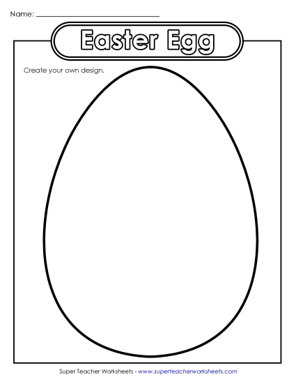 Blank Easter Egg