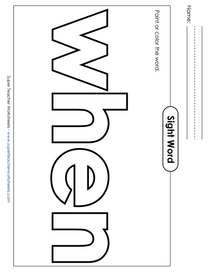 Paint or Color: When