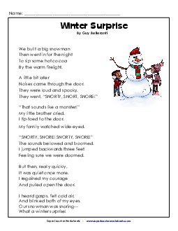 Winter Surprise (Poem)