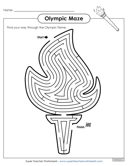Olympic Flame Maze (Medium)