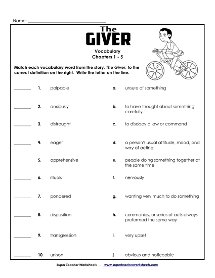 Vocab for Chapters 1-5