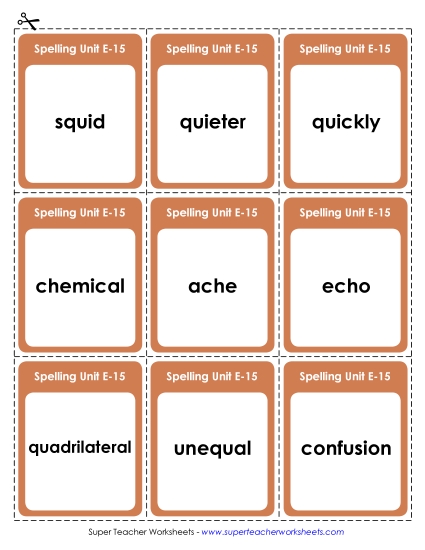 Flashcards (E-15)