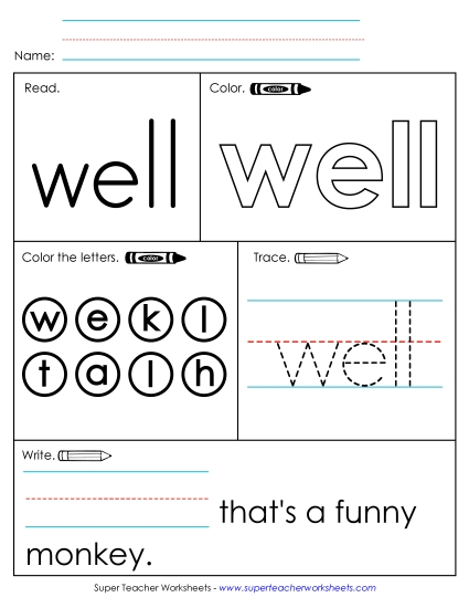 Worksheet 1: Well