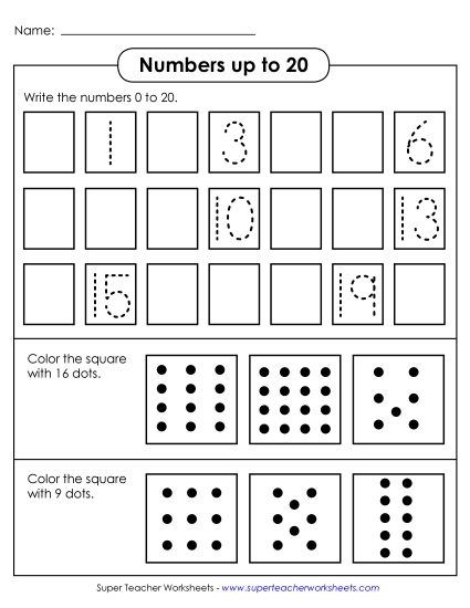 Counting 0 Through 20