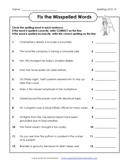 Fix the Mistakes (E-14)