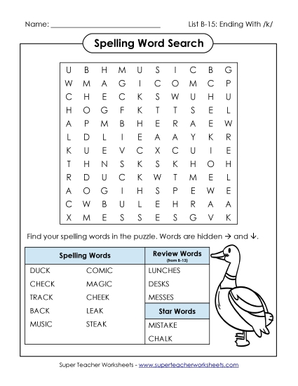 Word Search (B-15) 