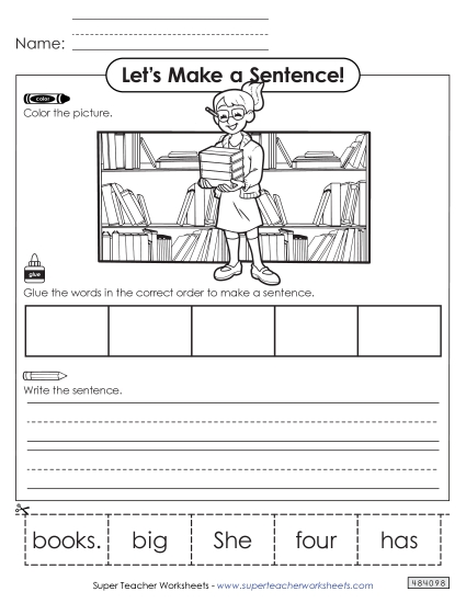 Build a Sentence: Librarian