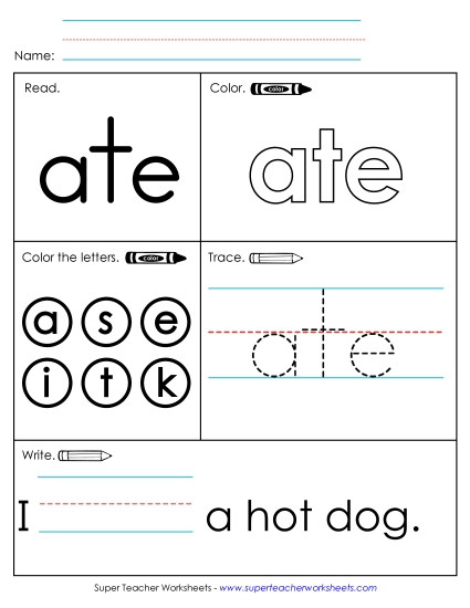 Worksheet 1: Ate