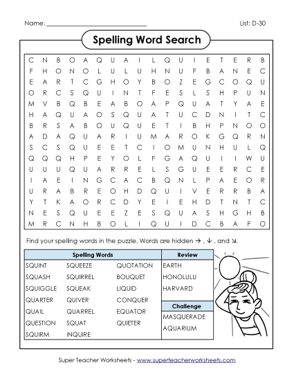 Word Search (D-30)