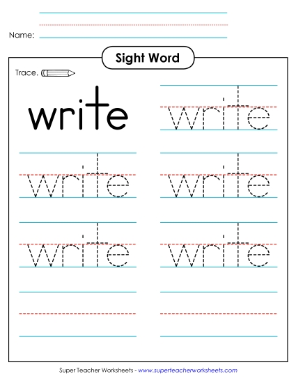 Trace the Word: Write