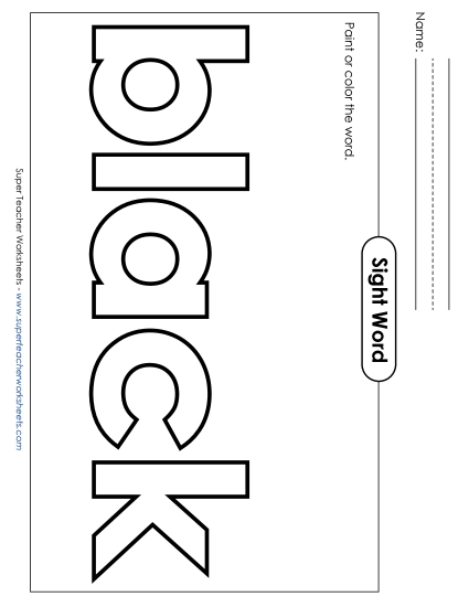 Paint or Color: Black