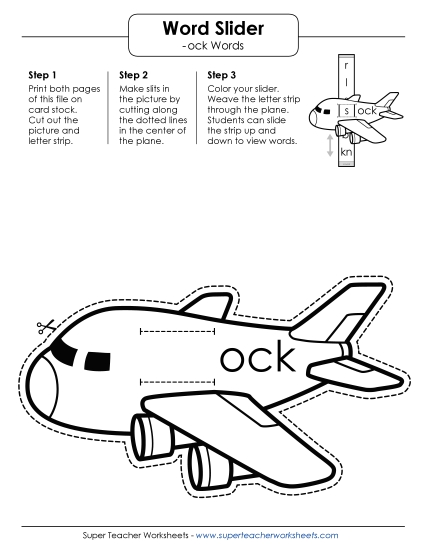 Word Slider (-ock Words)