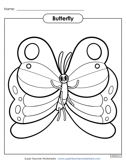 Butterfly Coloring Page
