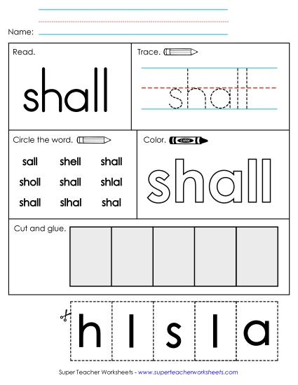 Worksheet 2: Shall