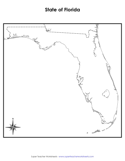 Florida: Blank Map