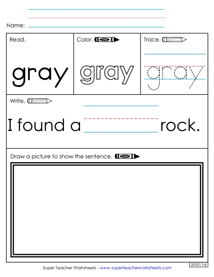 Worksheet 3: Gray
