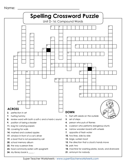 Crossword Puzzle (D-16)