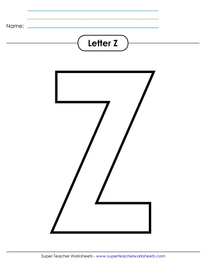 Outline - Uppercase Z