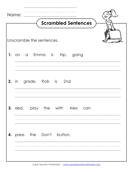 Scrambled Sentences (A-16)