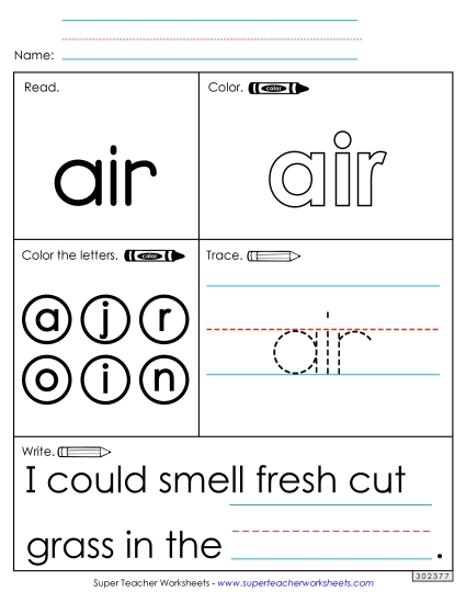 Worksheet 1: Air