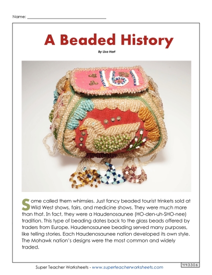 Haudenosaunee Beadwork