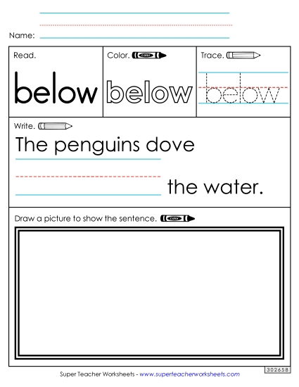 Worksheet 3: Below