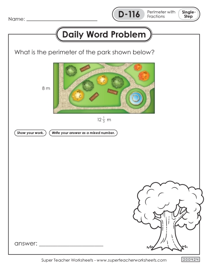 Daily Word Problems <br>D-116 through D-120