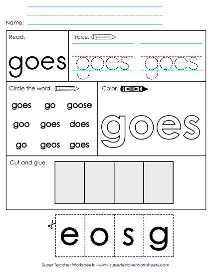 Goes (Sight Word)