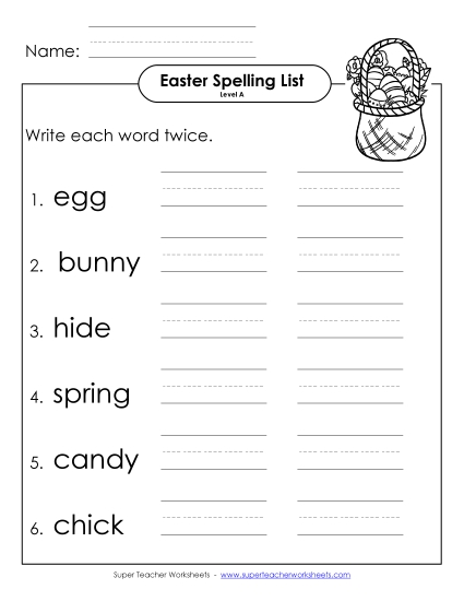 Write Twice (A-Easter) 