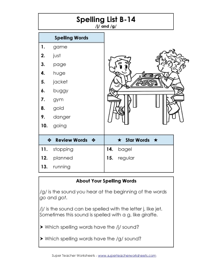 Spelling List B-14