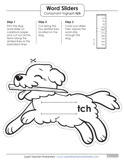 Word Slider (-tch Words)