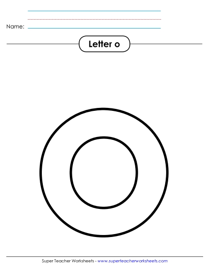 Outline - Lowercase o